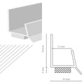 PROFILO DI RACCORDO INFISSO-CARTONGES. MT.2.5 PZ.1