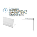 PROF. ANGOLARE IN PVC E RETINA - INTONACO 5 MM MT 2.5