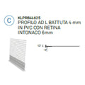 PROF. AD L BATT. 4 MM IN PVC E RETINA - INTONACO 6 MM MT 2.5