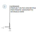 PROF.AD T IN PVC E RETINA X CASS.- INTON.6MM 2.5MT